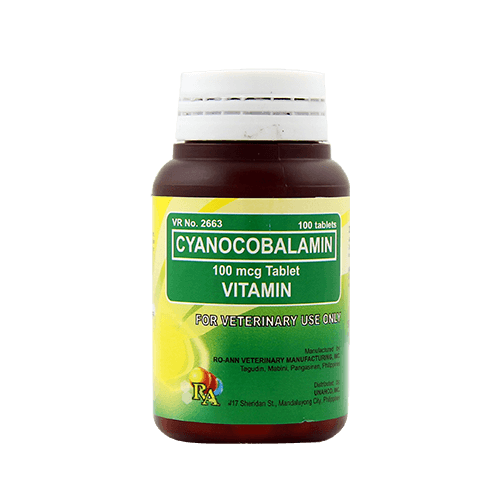 Cyanocobalamin Vitamin B12 round tablet